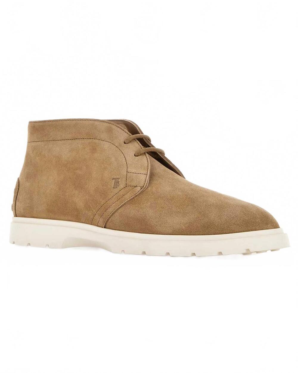 NEW TOD'S men's 59k polacco chukka boot in tan
